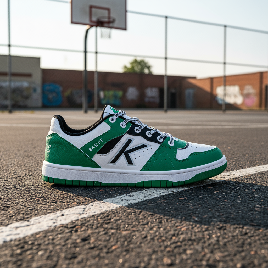 ZAPATILLAS CASUAL RETROBASKET 2.0 VERDE