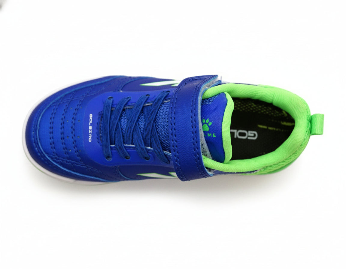 ZAPATILLAS DE FÚTBOL SALA DE NIÑO GOLEIRO ELASTIC INDOOR AZUL-VERDE