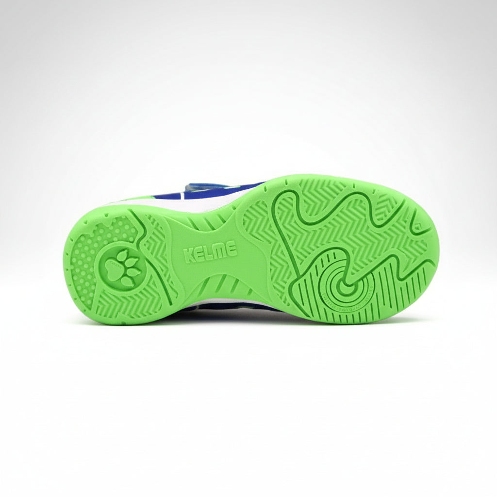 ZAPATILLAS DE FÚTBOL SALA DE NIÑO GOLEIRO ELASTIC INDOOR AZUL-VERDE