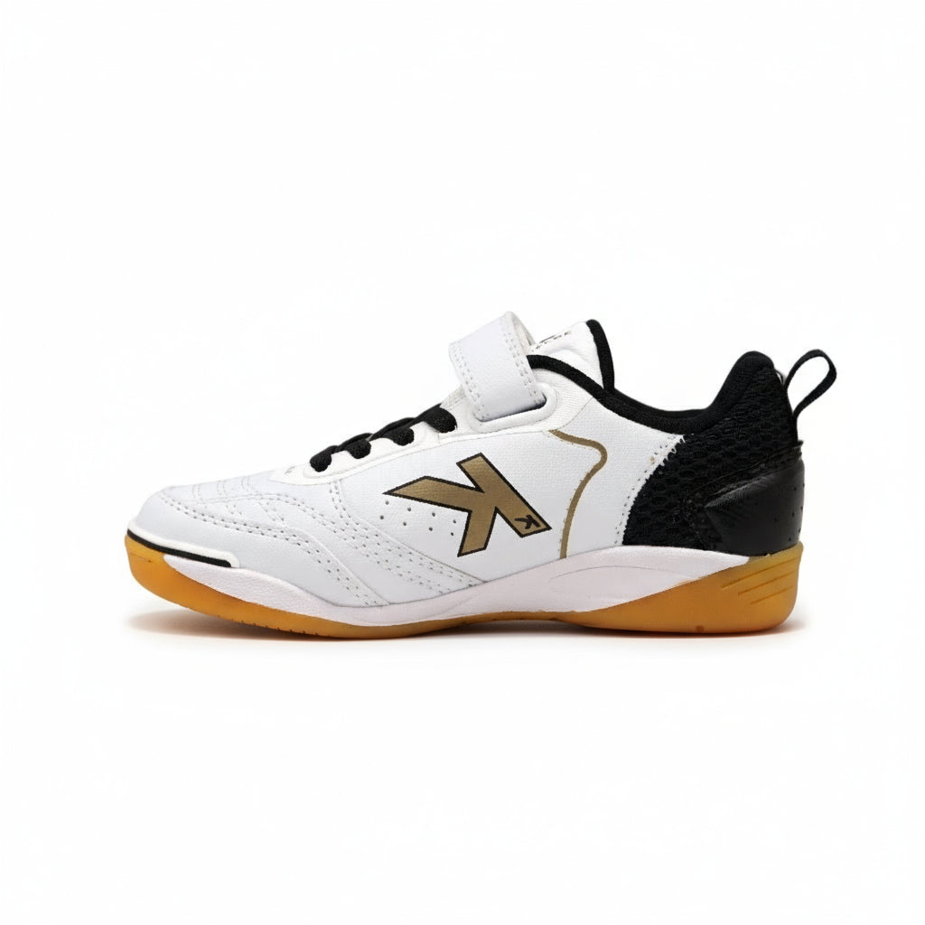 ZAPATILLAS DE FÚTBOL SALA DE NIÑO GOLEIRO ELASTIC INDOOR BLANCO-NEGRO