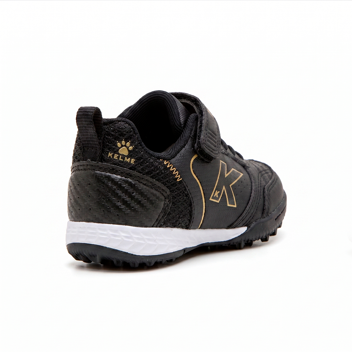 CHILDREN'S GOLEIRO TURF ELASTIC BLACK SHOES