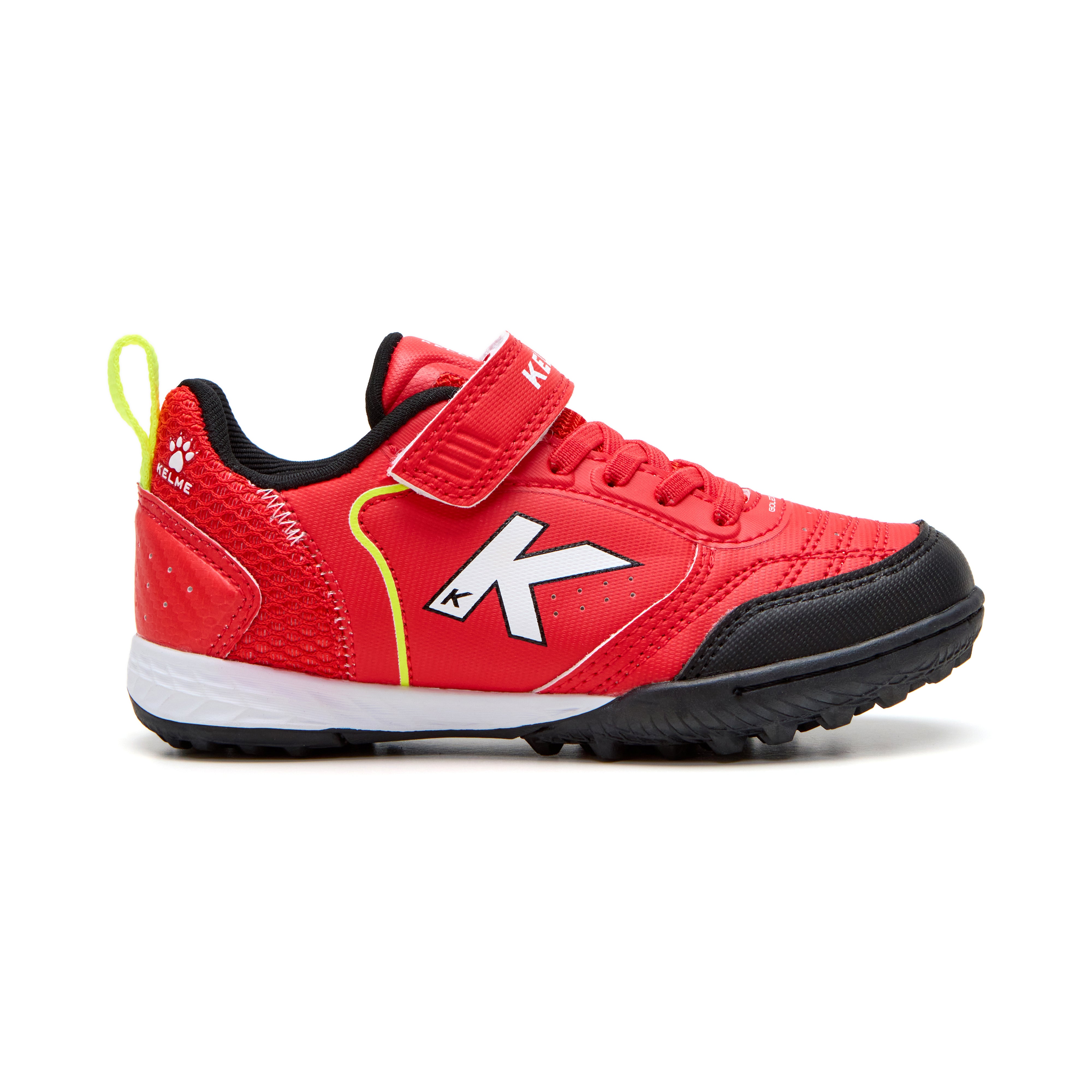 GOLEIRO RED ELASTIC TURF SOCCER SHOES FOR BOYS