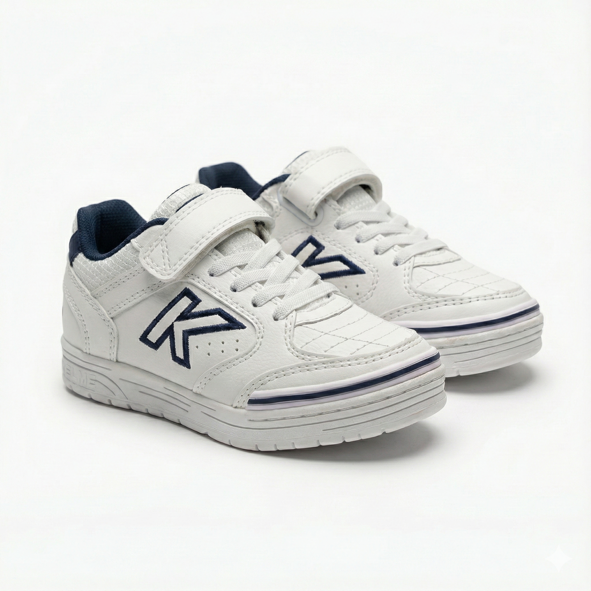 ZAPATILLAS DE NIÑO PRECISION BTS ELASTIC BLANCO-MARINO