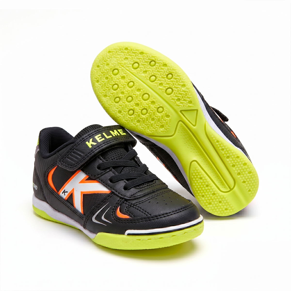 HERO ELASTIC INDOOR KIDS' SNEAKERS BLACK
