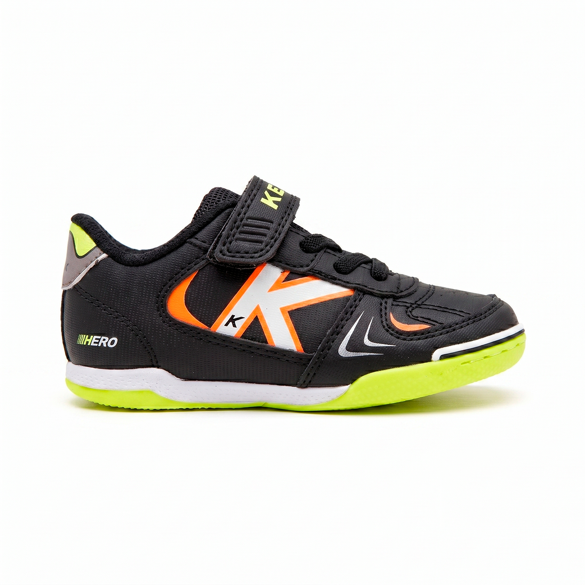 HERO ELASTIC INDOOR KIDS' SNEAKERS BLACK