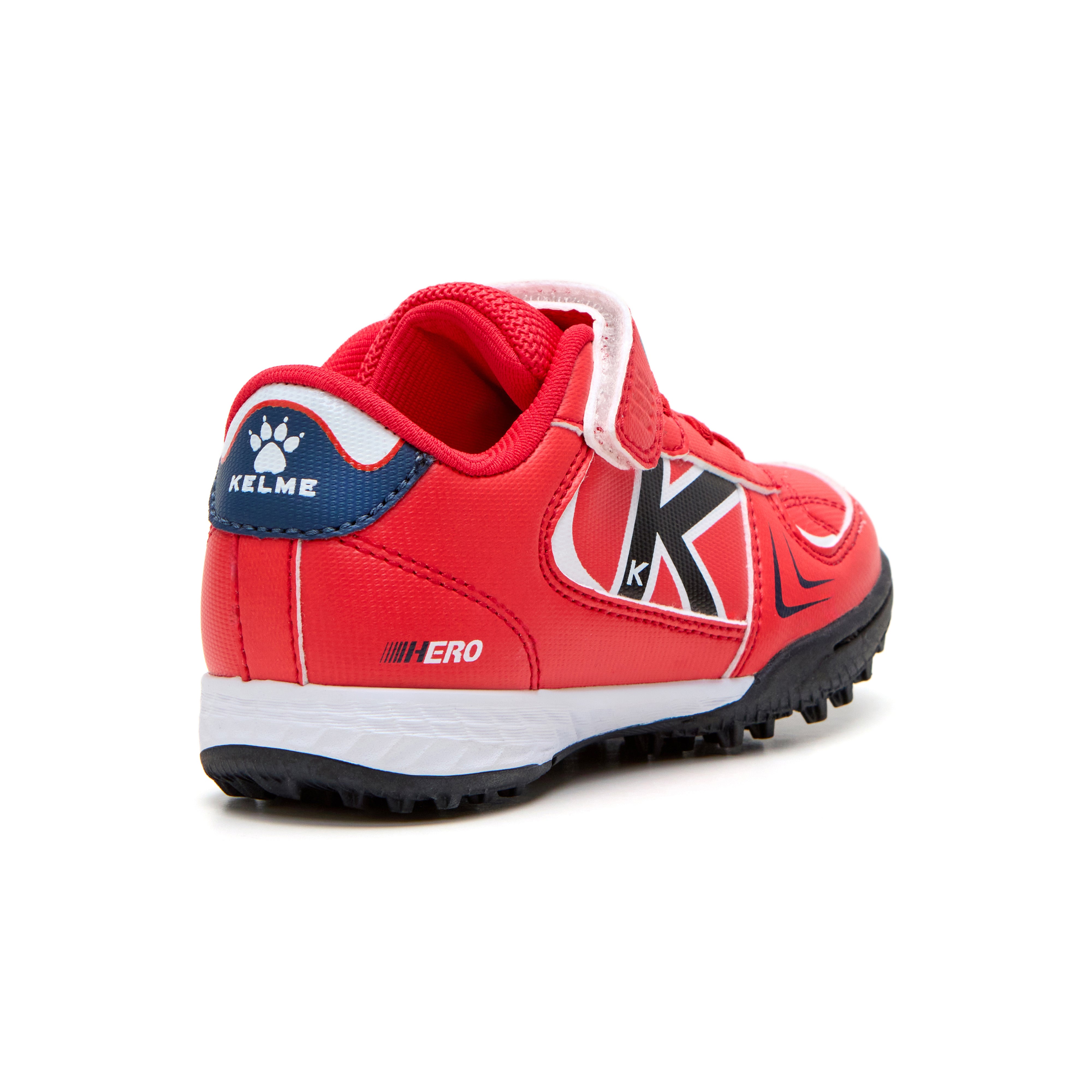 KIDS' HERO TURF ELASTIC RED SNEAKERS