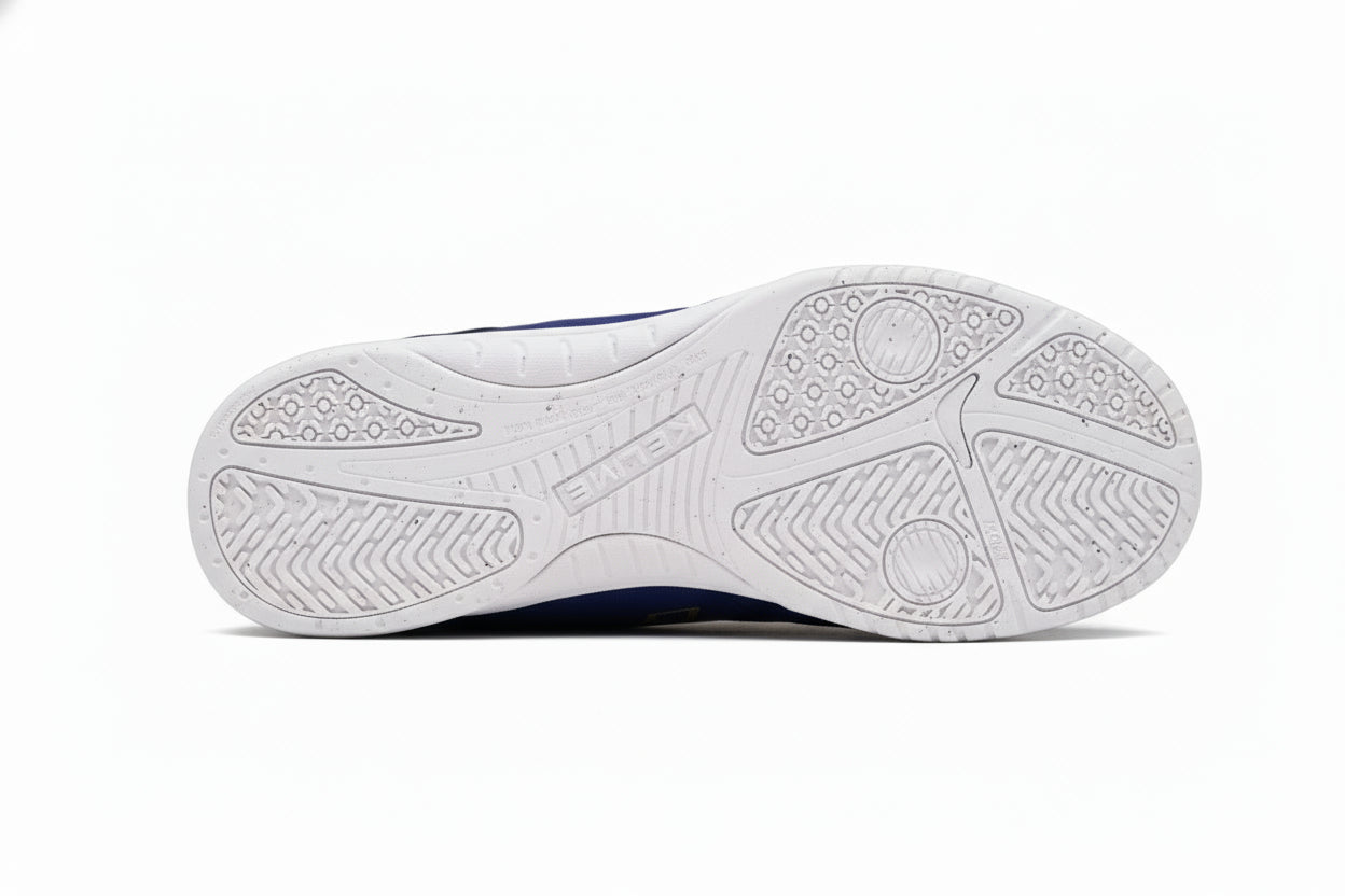 ZAPATILLAS DE FÚTBOL SALA PRECISION AZUL-ORO