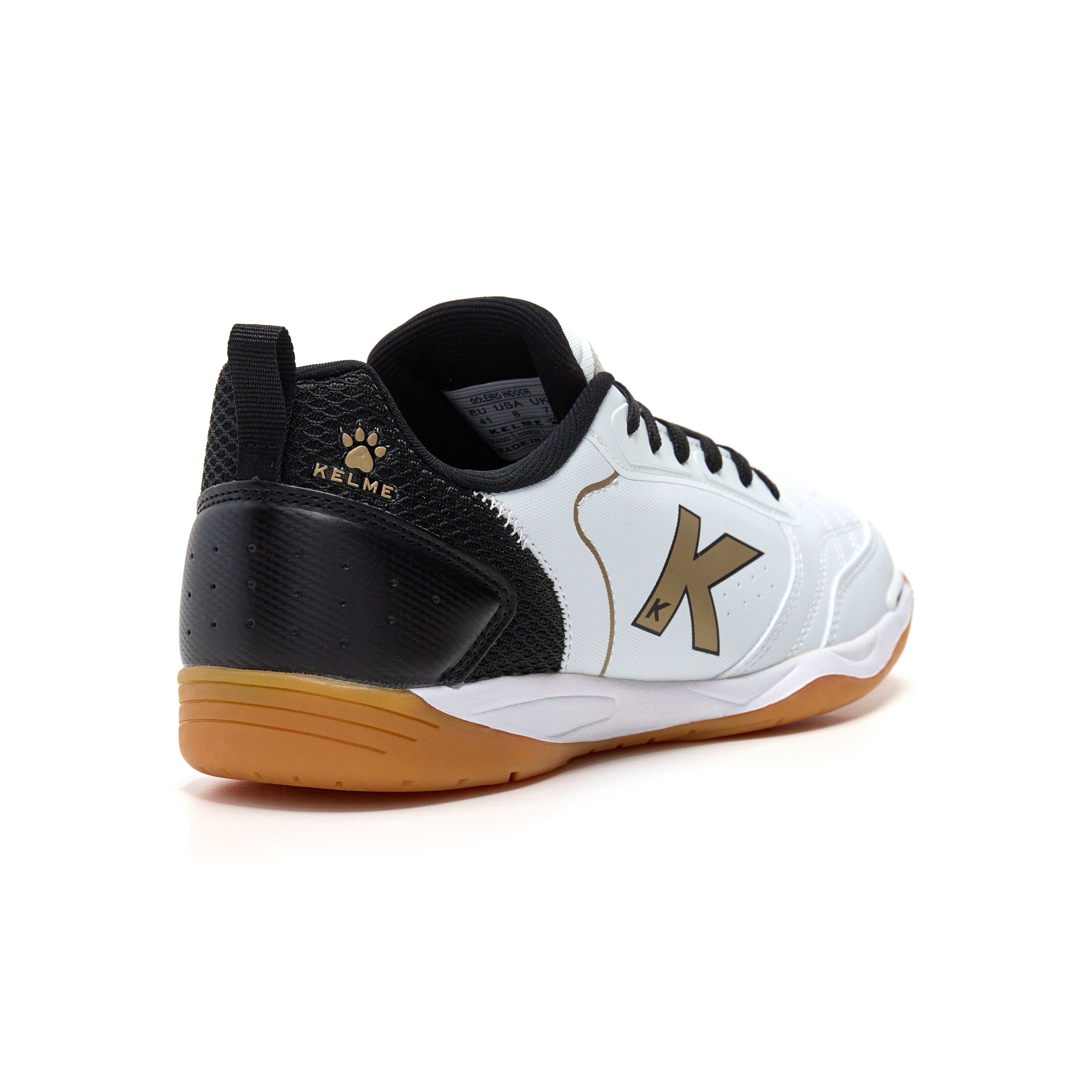 ZAPATILLAS DE FÚTBOL SALA GOLEIRO BLANCO NEGRO