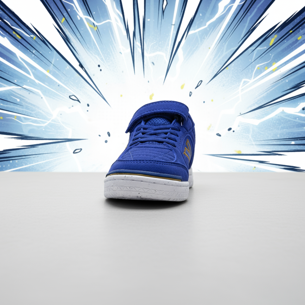 ZAPATILLAS DE NIÑO PRECISION ELASTIC AZUL DORADO