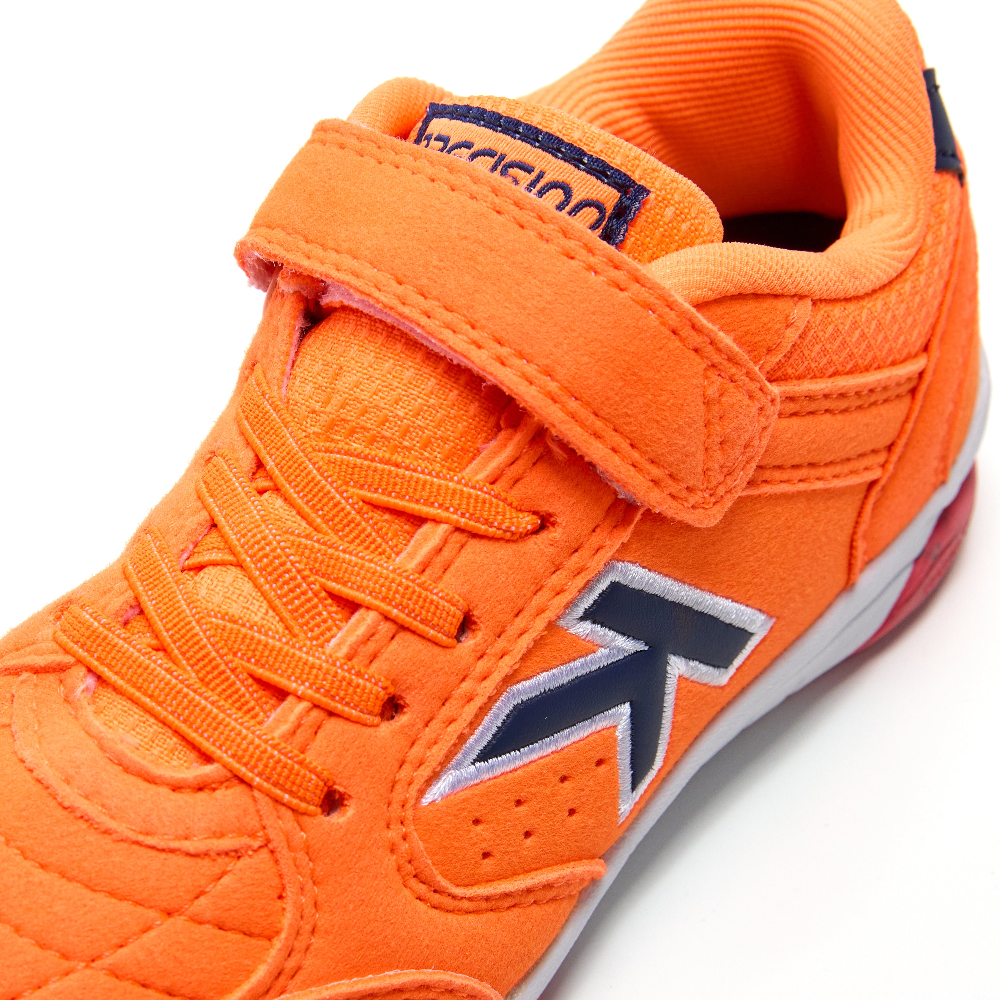 ZAPATILLAS DE FÚTBOL SALA DE NIÑO PRECISION ELASTIC NARANJA-AZUL