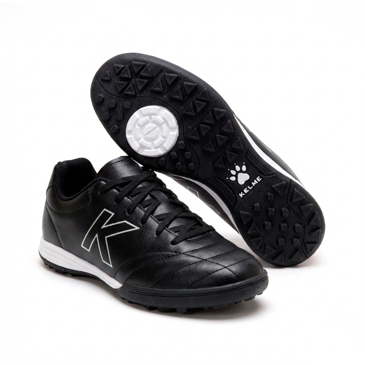 ZAPATILLAS DE NIÑO DE FÚTBOL NEW LINCE TURF NEGRO