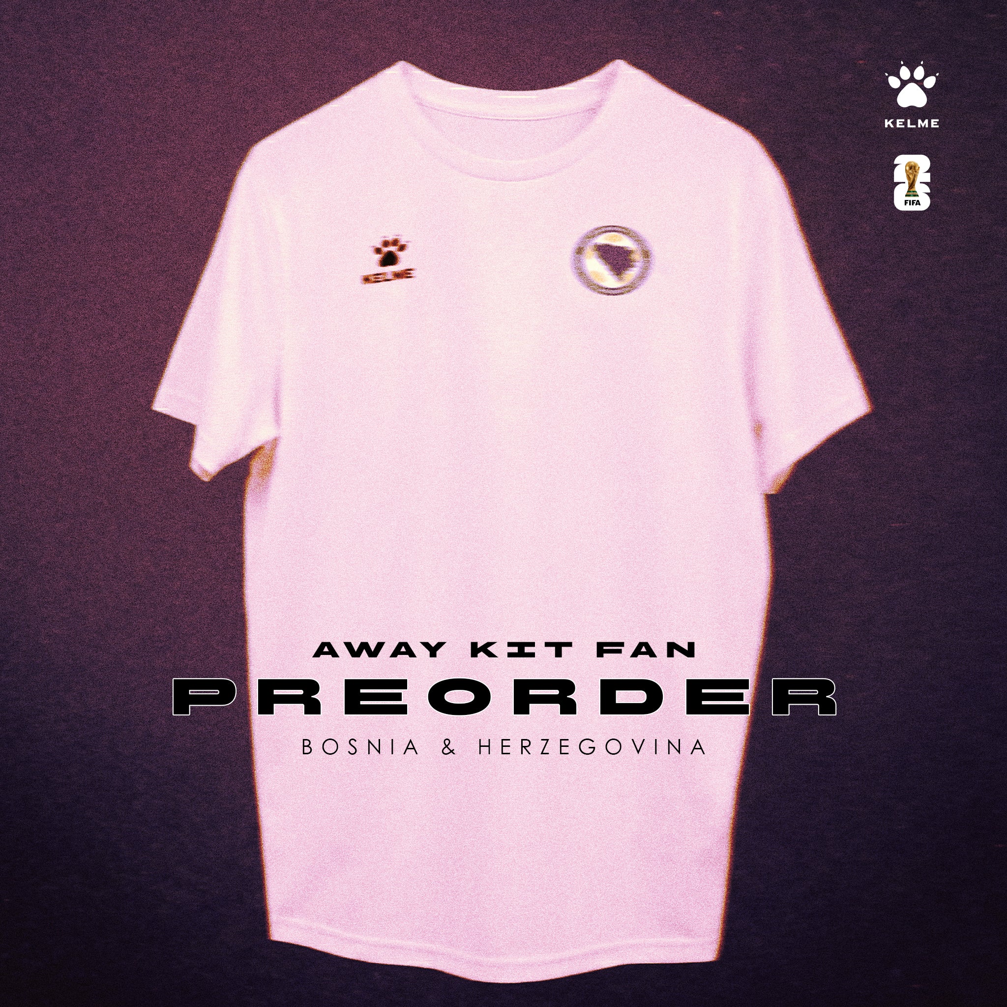 CAMISETA 2ª EQUIPACIÓN BOSNIA & HERZEGOVINA MUNDIAL 2026 - FAN VERSION
