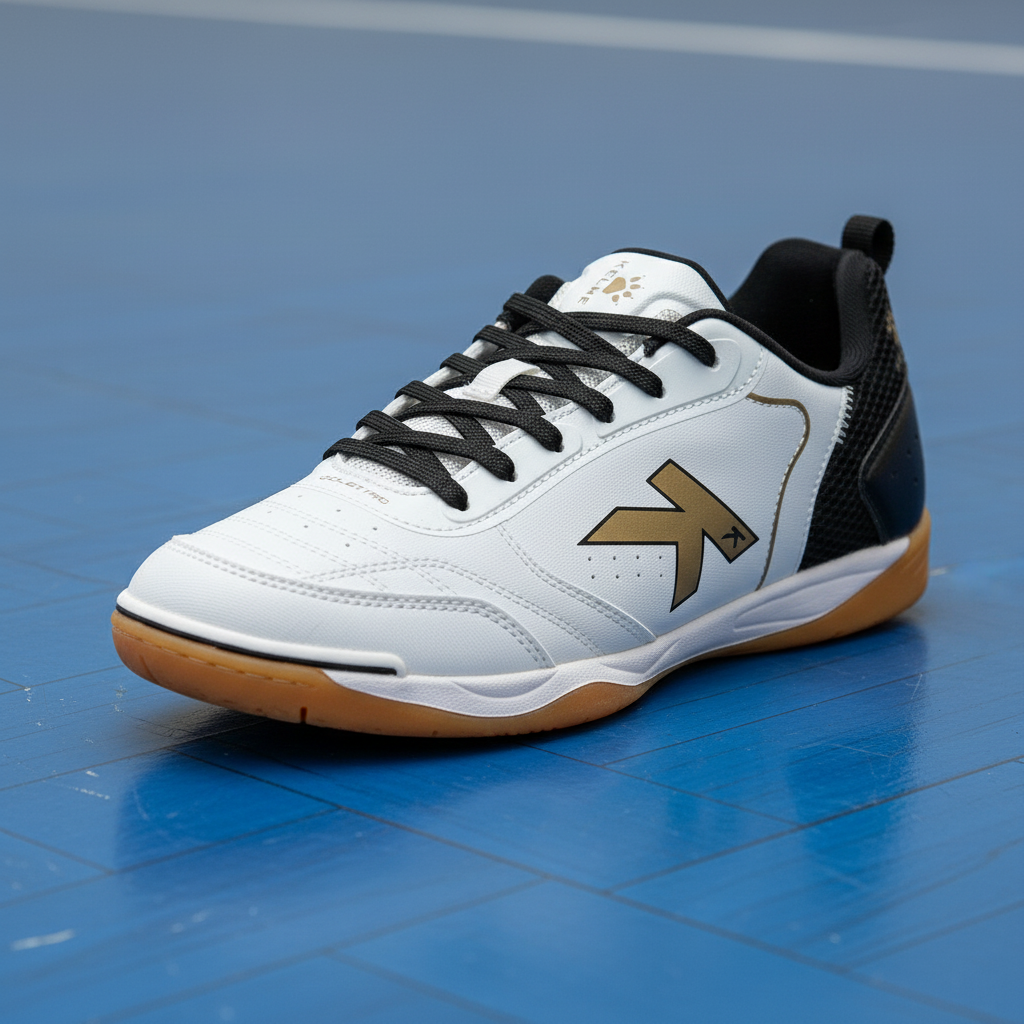 Zapatillas GOLEIRO sobre pista de fútbol sala