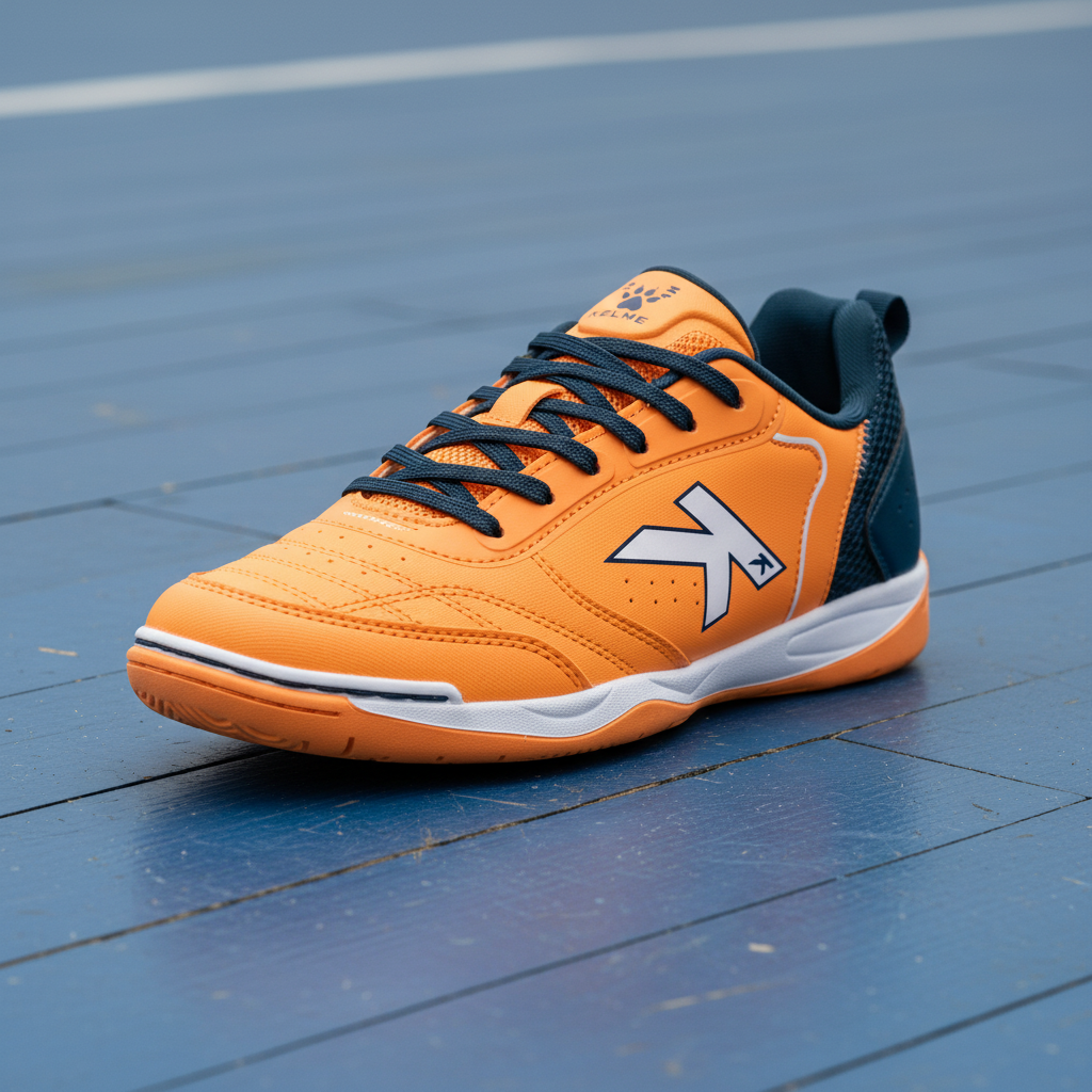 Zapatilla Goleiro sobre pista de fútbol sala