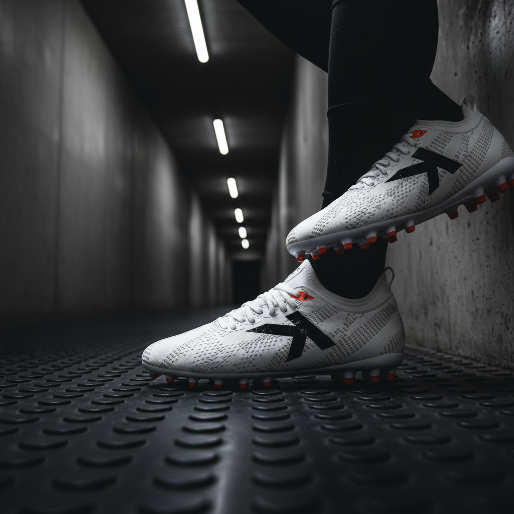 Botas de fútbol Pulse en túnel de vestuarios