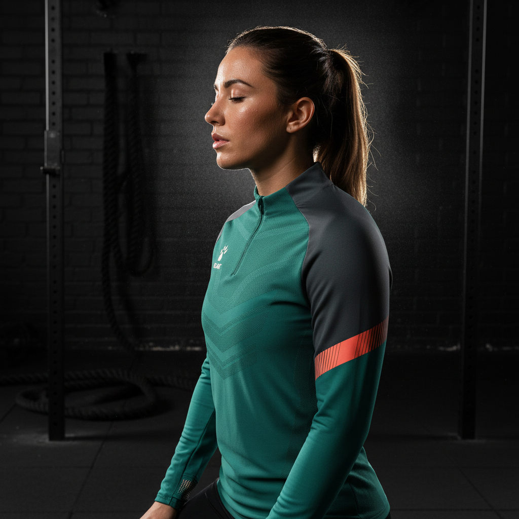 Sudadera KELME Warrior Verde en box de entrenamiento