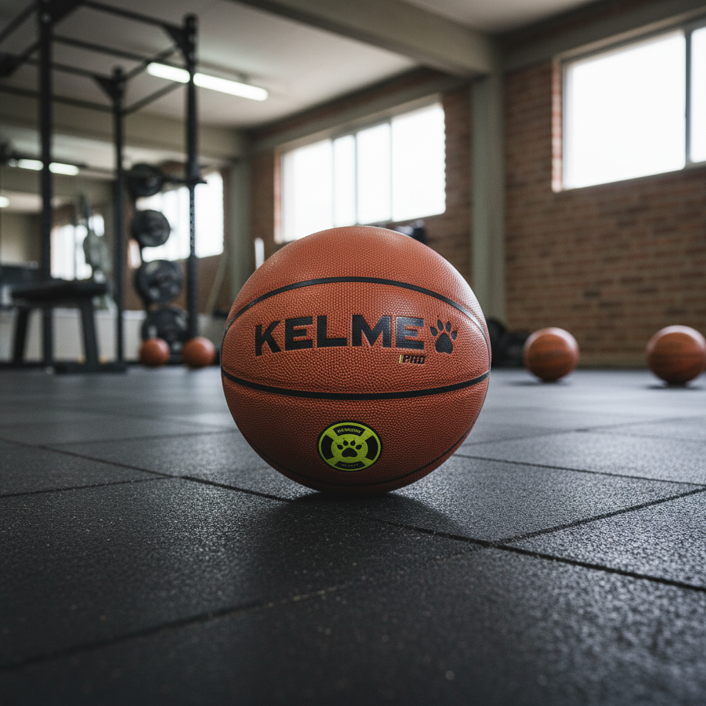 BALON VITORIA BASKET en instalación de entrenamiento