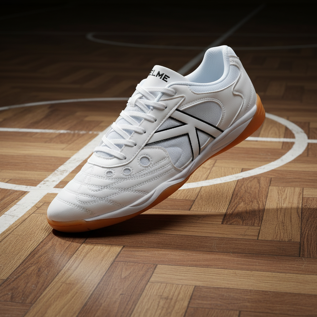 Zapatillas Indoor Copa sobre parquet en pose dinámica