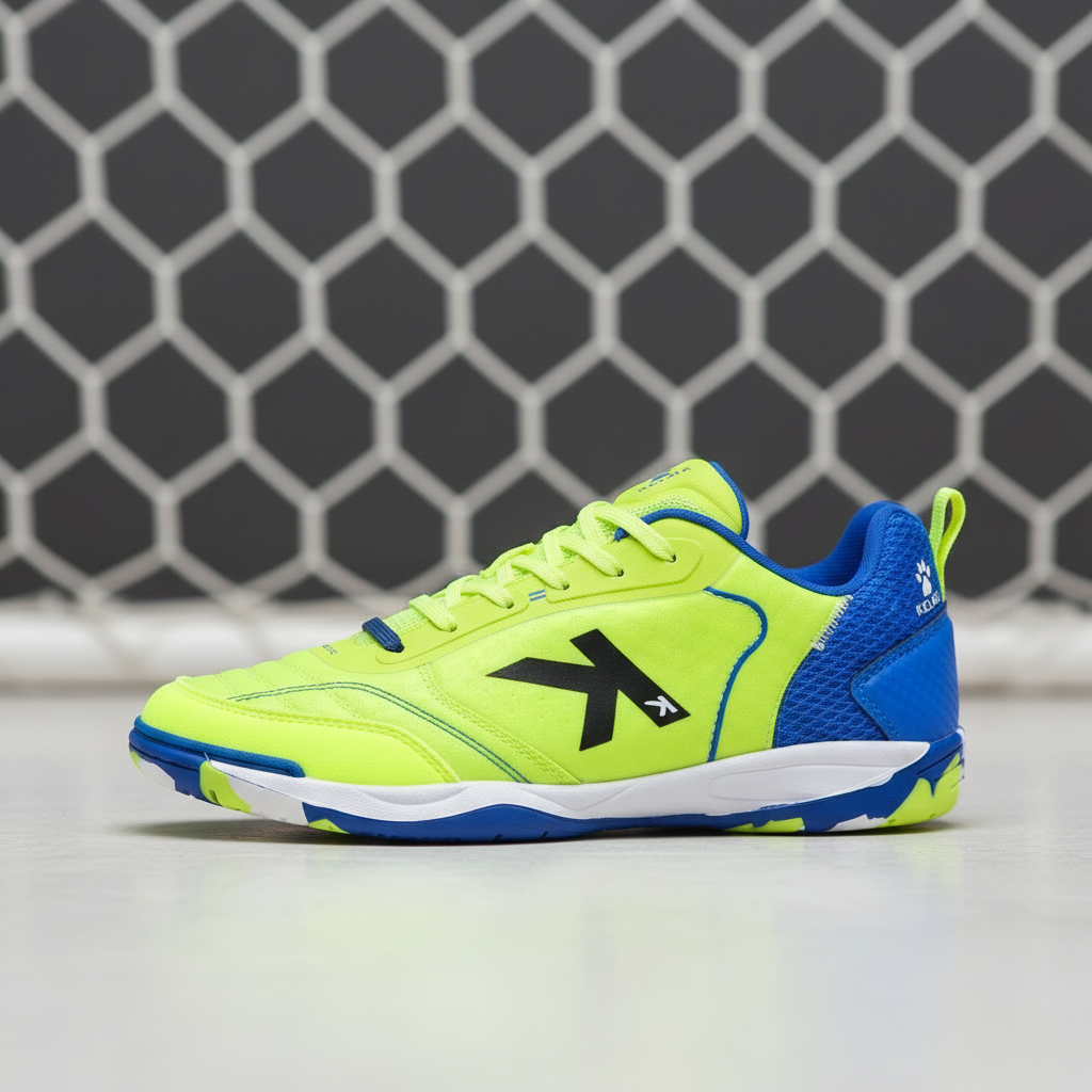 Zapatilla de fútbol sala con red de portería