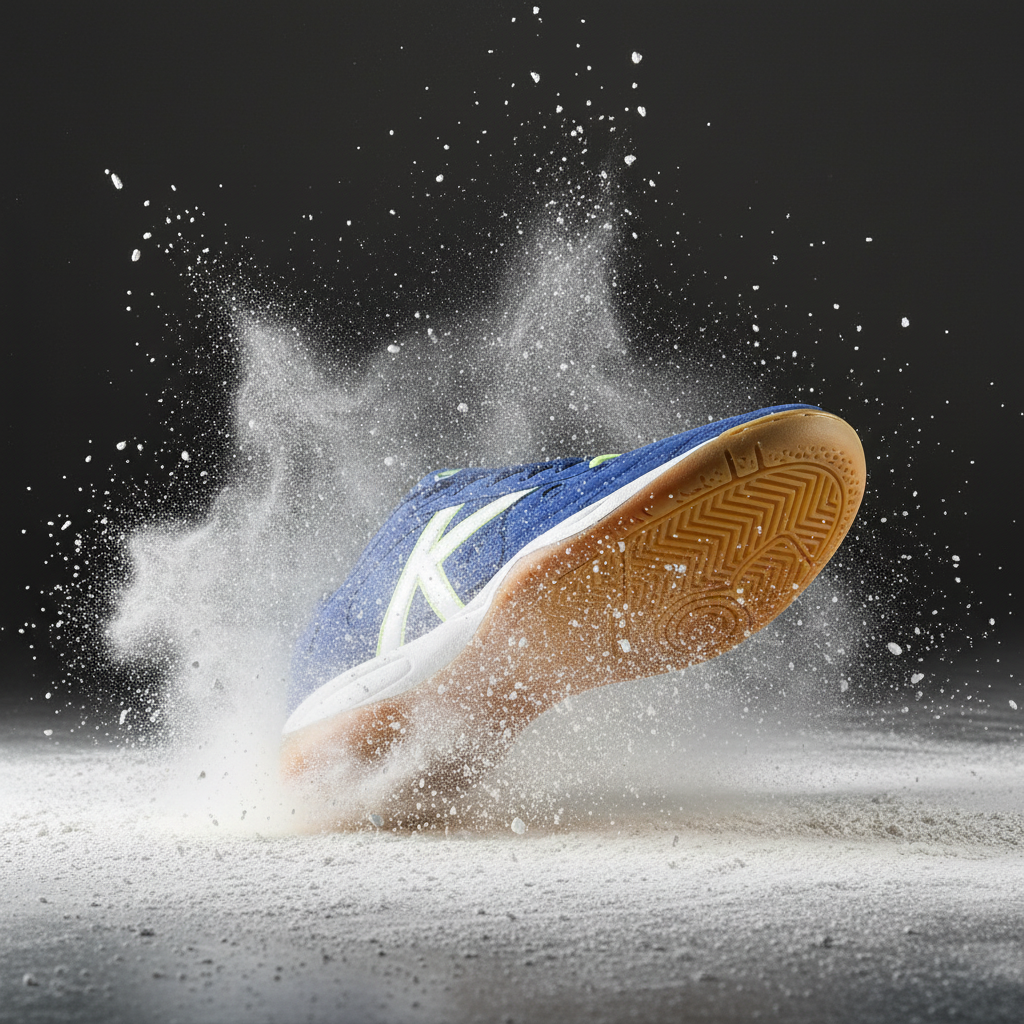 Zapatillas Kelme Indoor Copa en movimiento con efecto polvo