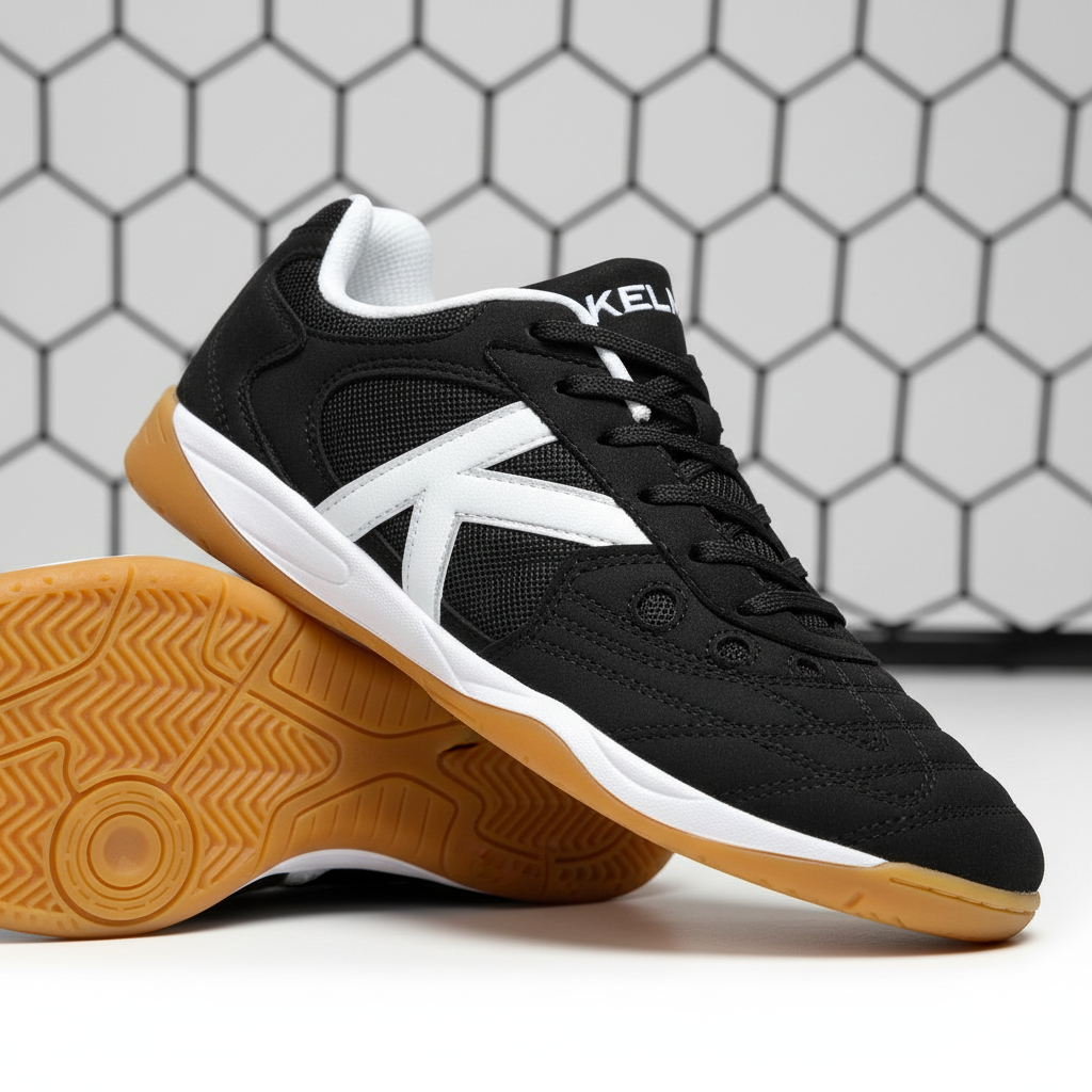 Zapatillas de fútbol sala Indoor Copa con red de portería de fondo