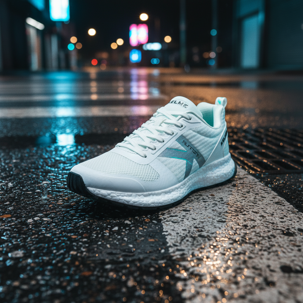 Zapatillas K-Rookie sobre asfalto húmedo tras la lluvia