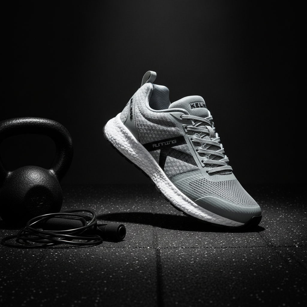 Zapatillas Running K-Rookie en suelo de gimnasio