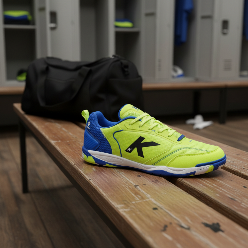 Zapatilla de fútbol sala en vestuario