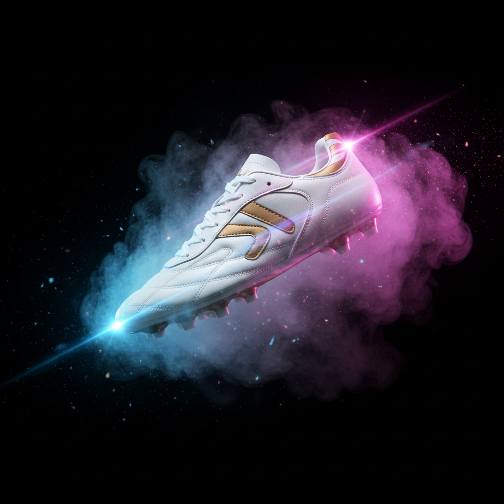 Botas de fútbol Heritage MG con humo y luces cyberpunk