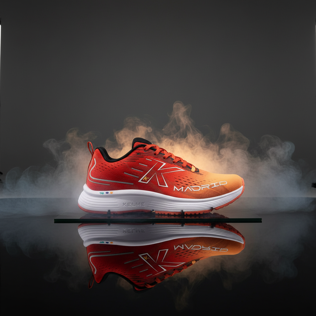 Zapatilla Kelme Madrid en estudio con humo