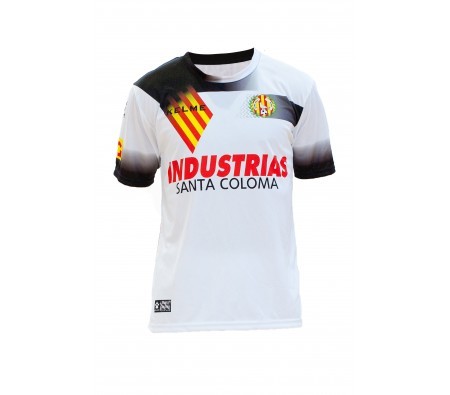 Camiseta primera equipación Industrias Santa Coloma 2018/19 en blanco
