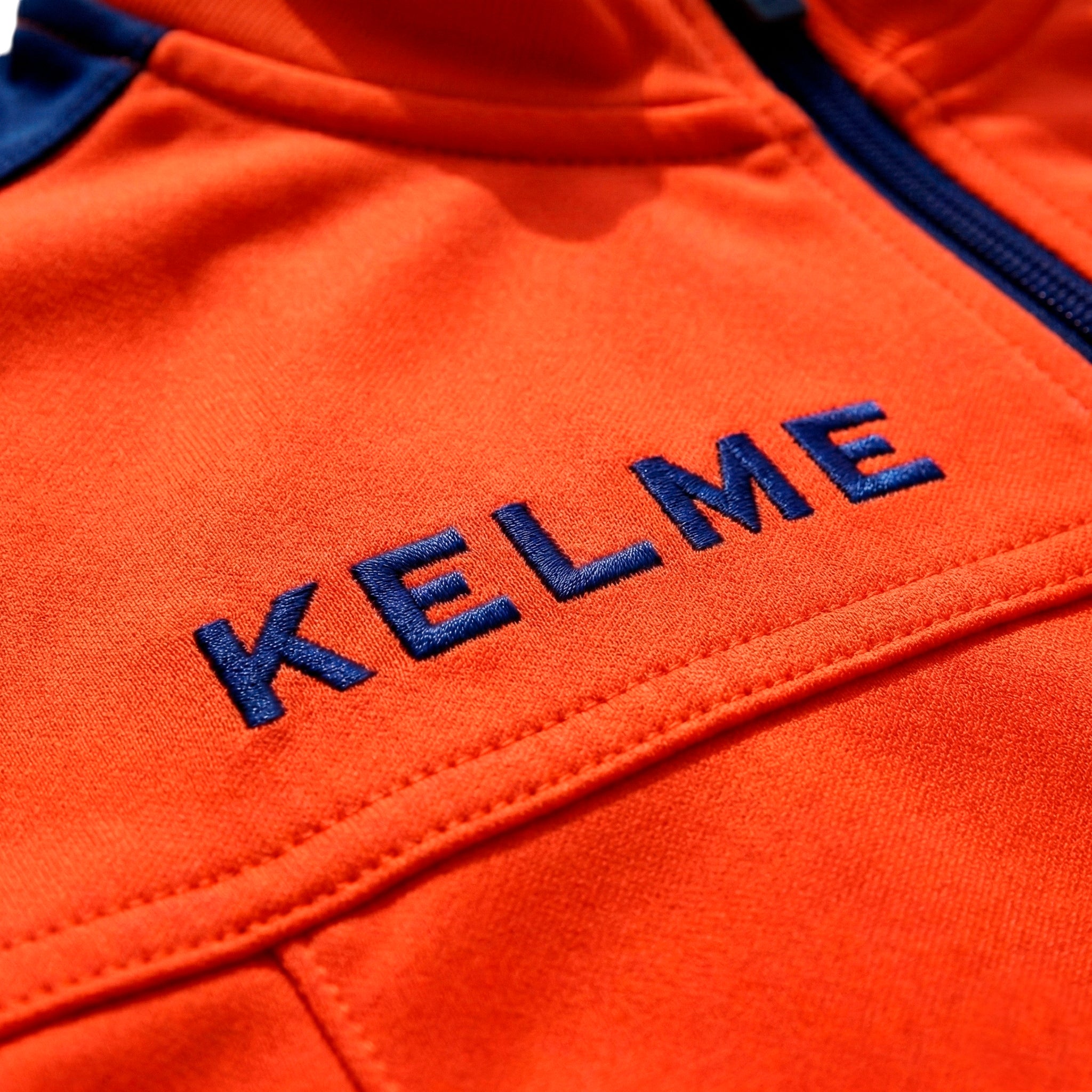 CHAQUETA DE CHÁNDAL INFANTIL LINCE NARANJA Y AZUL