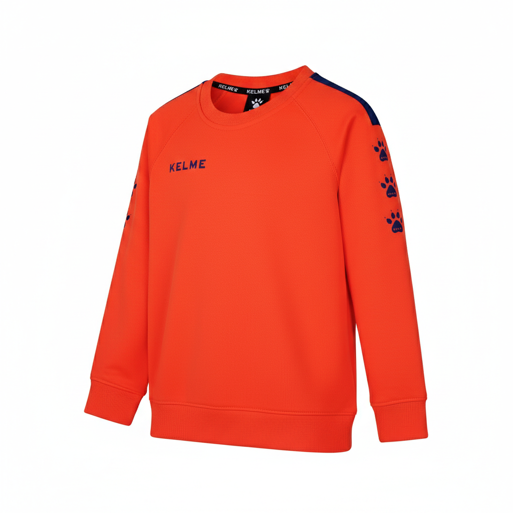 SWEATSHIRT INFANTIL LYNX LARANJA E AZUL