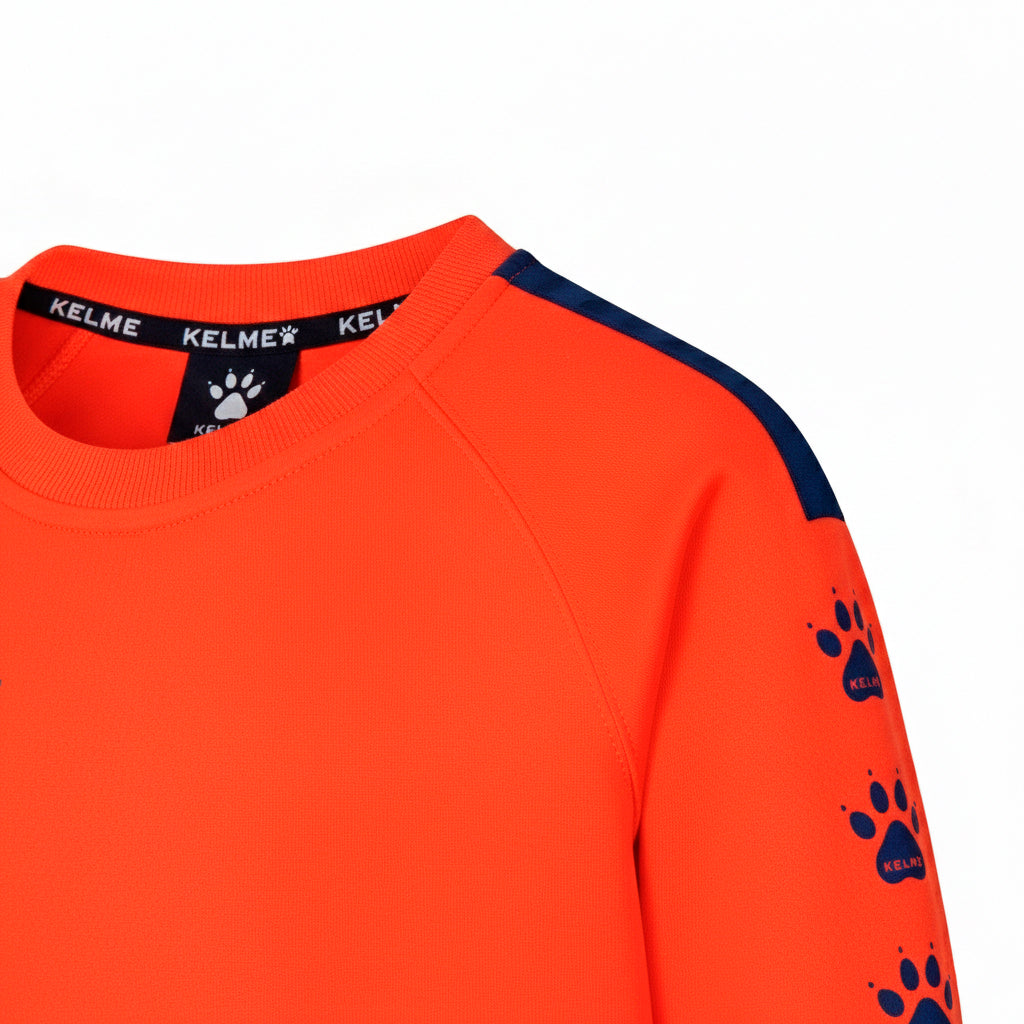 SWEATSHIRT INFANTIL LYNX LARANJA E AZUL