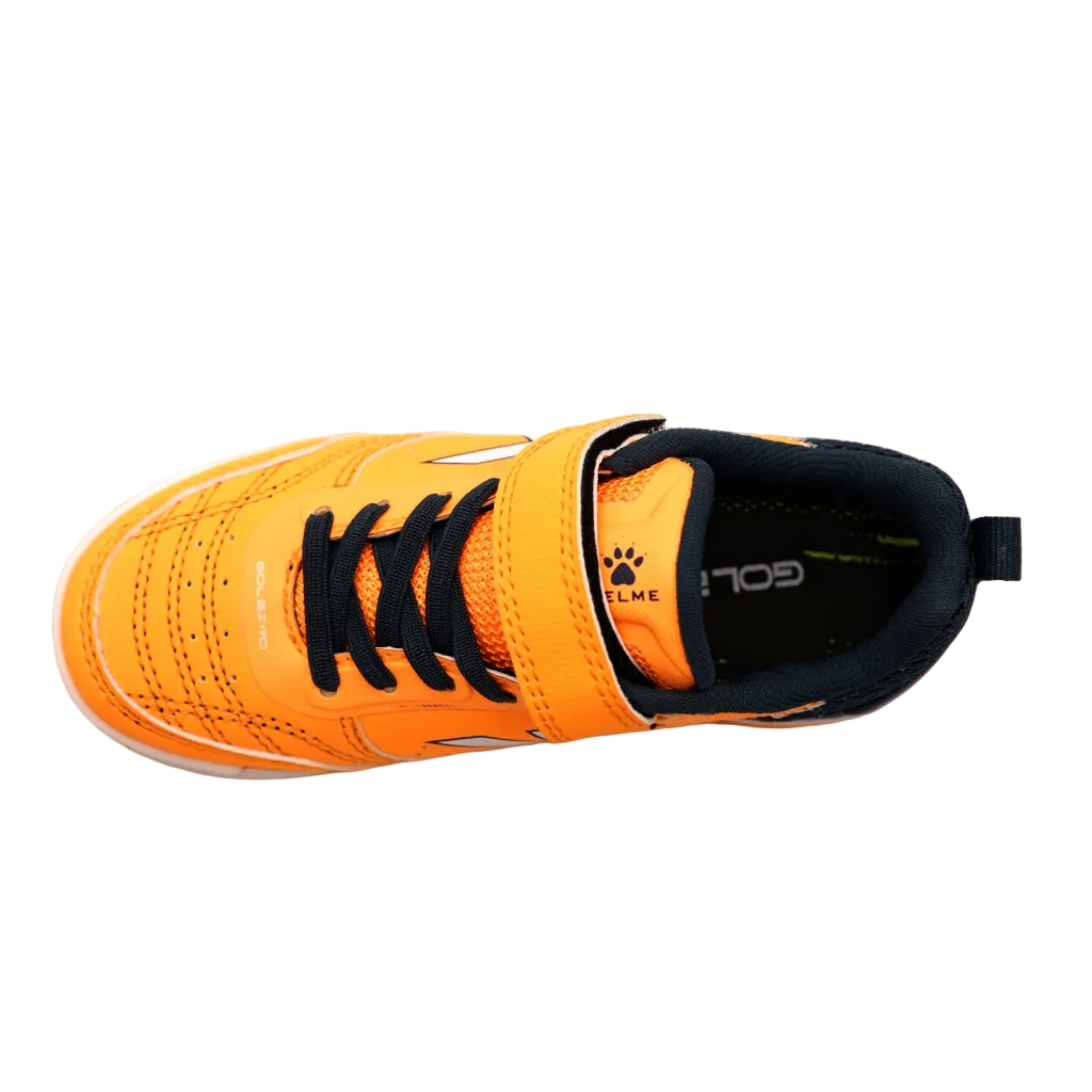 ZAPATILLAS DE NIÑO GOLEIRO ELASTIC INDOOR NARANJA Y AZUL