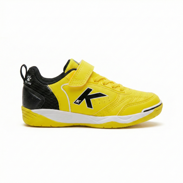 GOLEIRO ELASTIC INDOOR YELLOW AND BLACK KIDS' SHOES