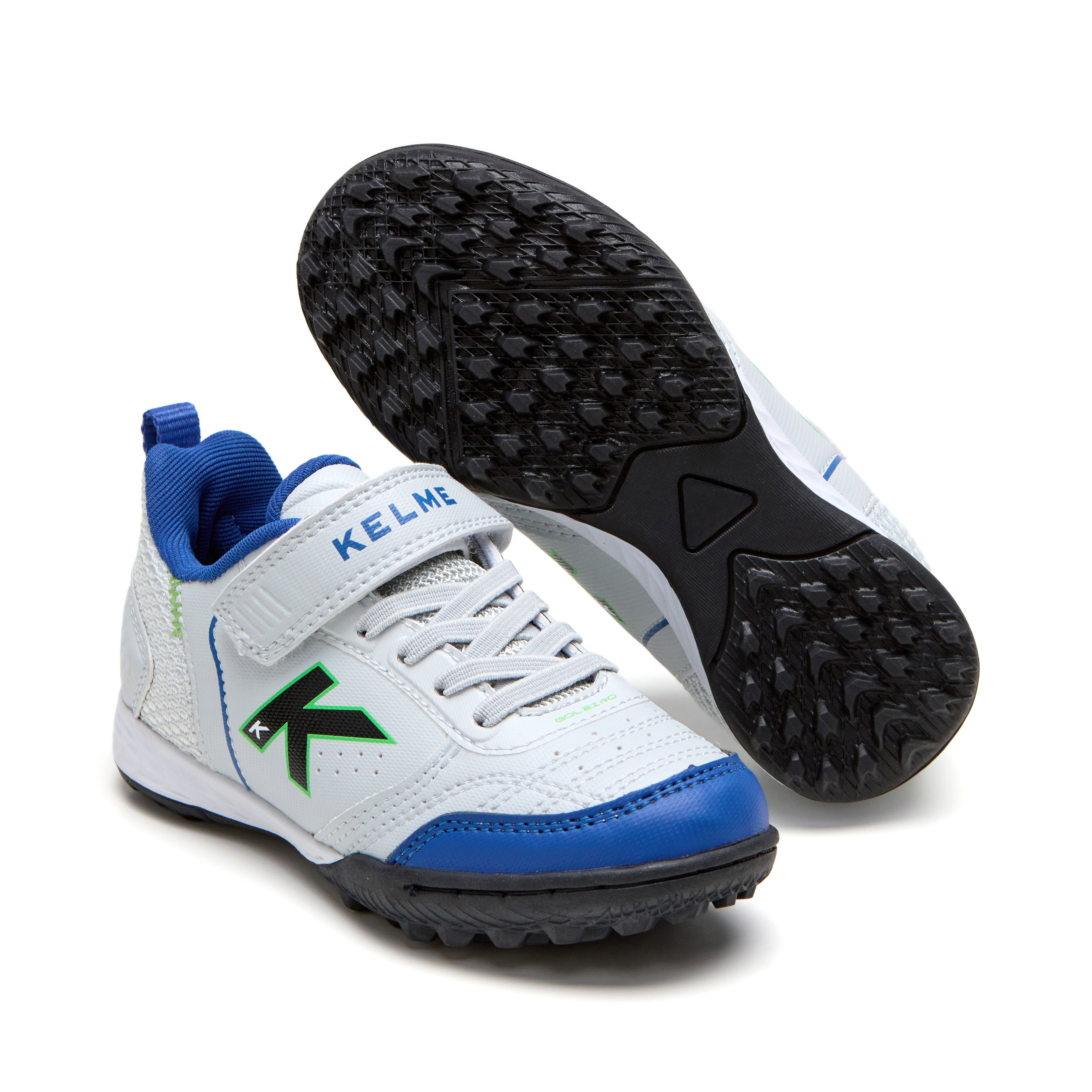 ZAPATILLAS DE NIÑO GOLEIRO TURF ELASTIC GRIS