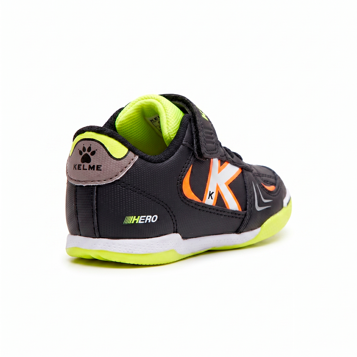 HERO ELASTIC INDOOR KIDS' SNEAKERS BLACK