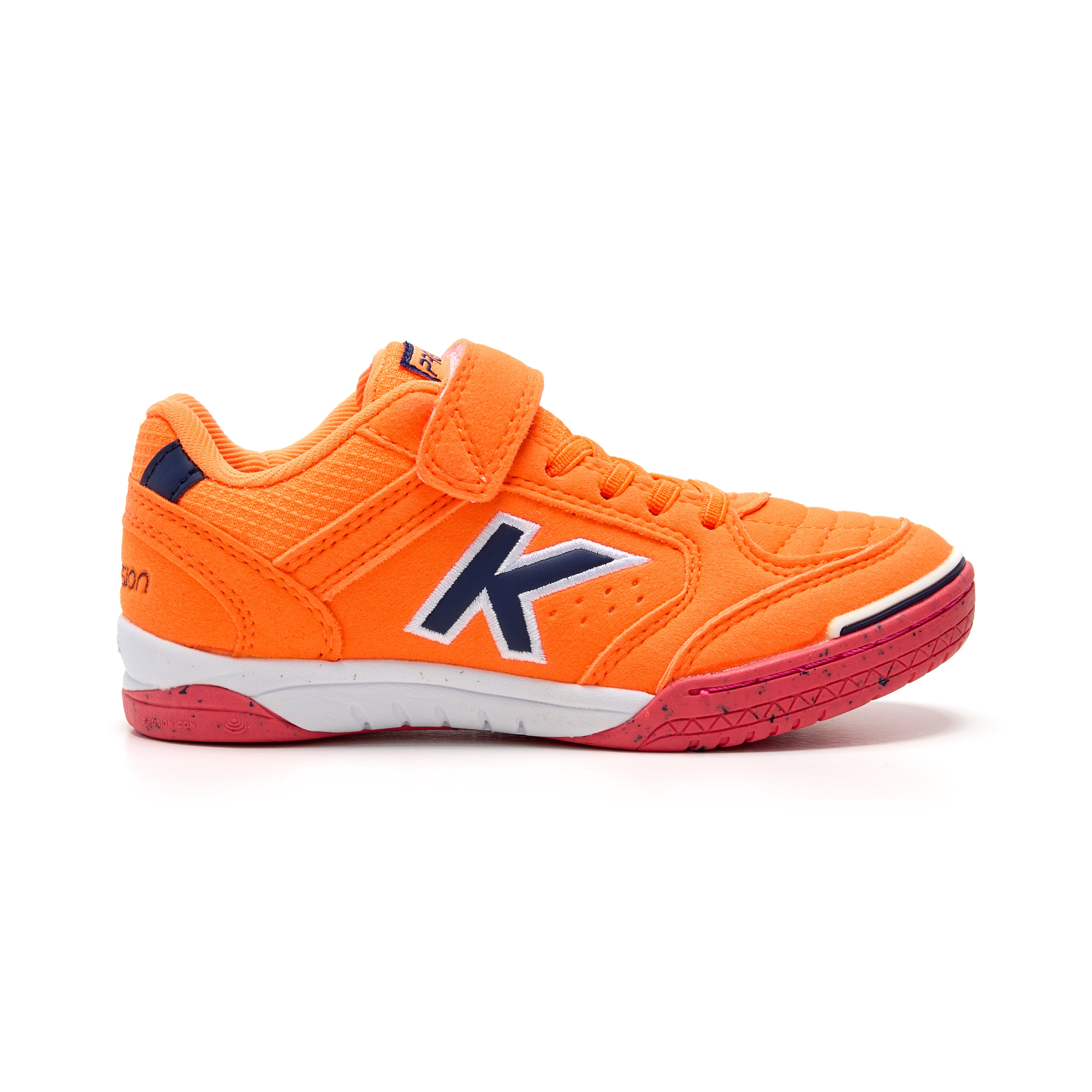 ZAPATILLAS DE FÚTBOL SALA DE NIÑO PRECISION ELASTIC NARANJA-AZUL
