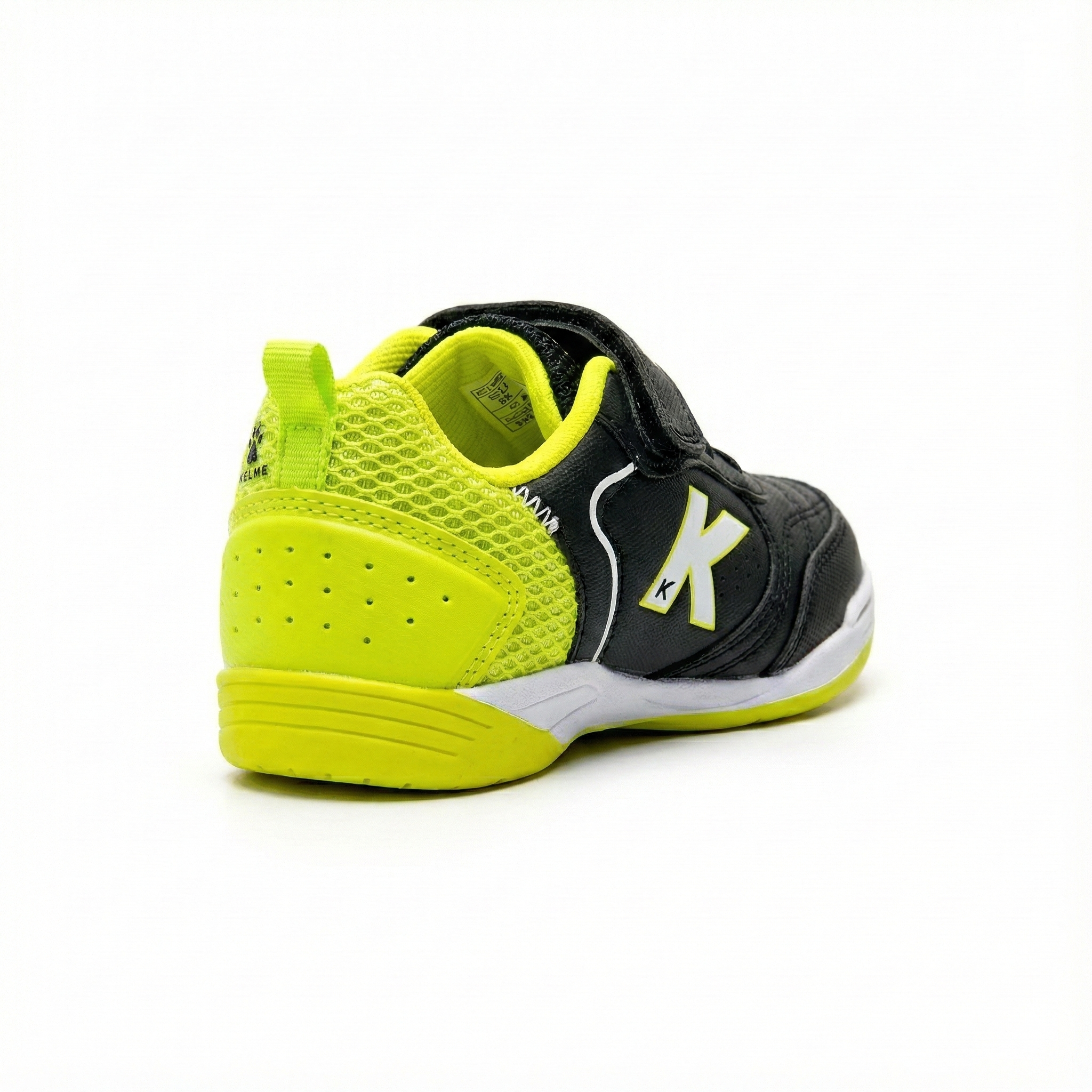 ZAPATILLAS DE NIÑO GOLEIRO ELASTIC INDOOR NEGRO-LIMA