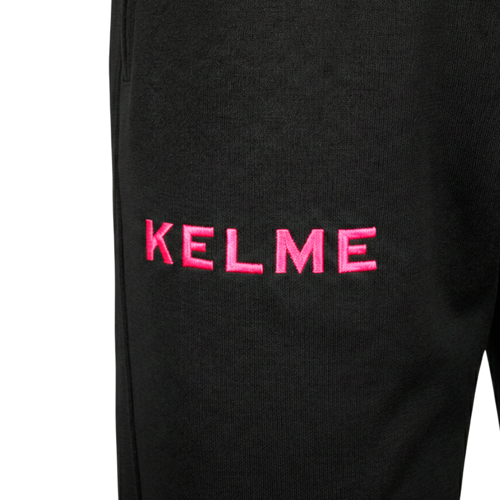 PANTALÓN LARGO DE CHÁNDAL GLOBAL NEGRO Y ROSA