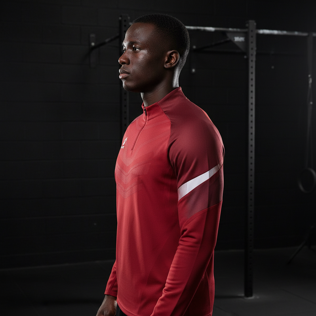 Sudadera KELME Warrior Rojo en box de entrenamiento