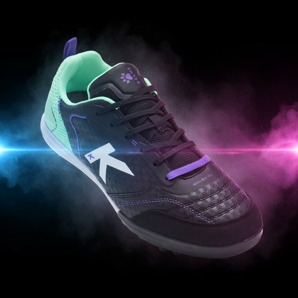 Botas Goleiro con humo y luces cyberpunk