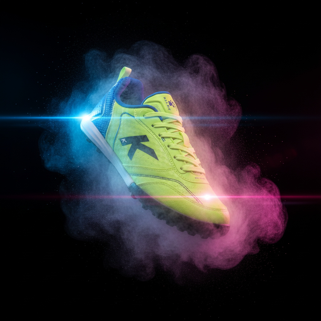 Botas Goleiro Turf Lima con luces cyberpunk