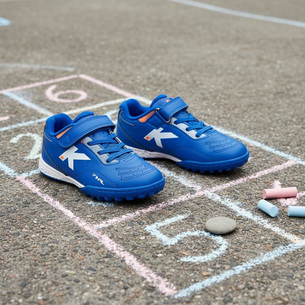 Zapatillas KELME Final Elastic Turf Azul en rayuela