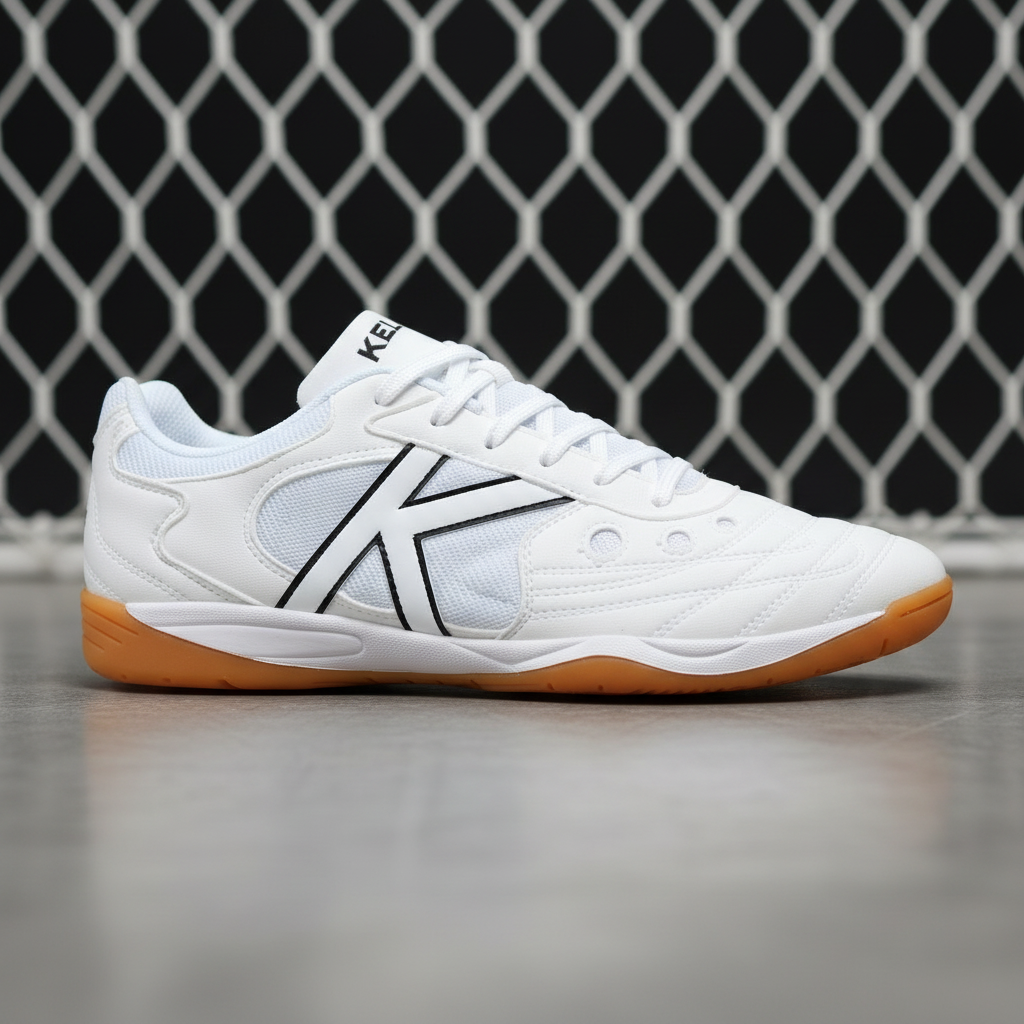 Zapatillas Indoor Copa con red de portería desenfocada