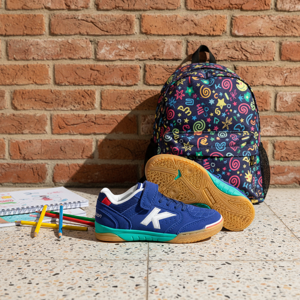Zapatillas de fútbol sala Precision Elastic en patio de colegio
