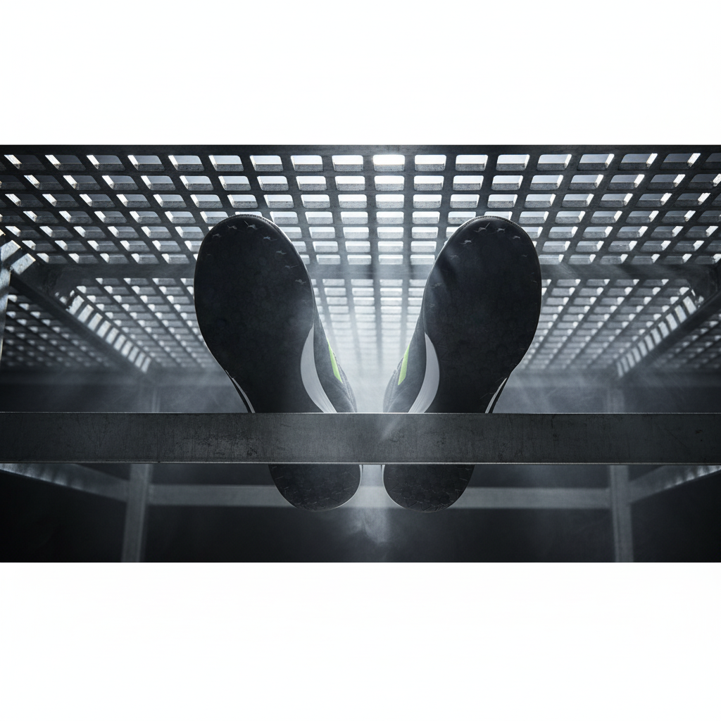 Botas de fútbol Heritage Turf en rejilla metálica con iluminación inferior