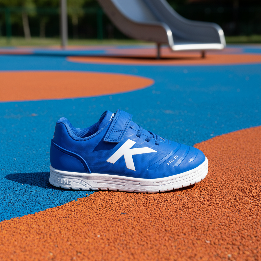 Zapatillas Original Neo Elastic Azul en parque de juegos