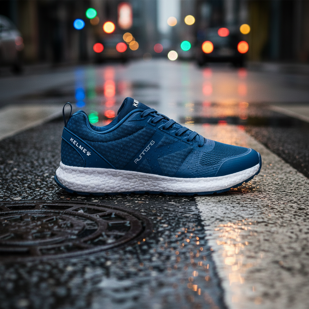 Zapatillas K-ROOKIE sobre asfalto húmedo tras la lluvia